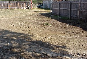 The back of the lot (already cleared)- pictures from the building of a custom home.