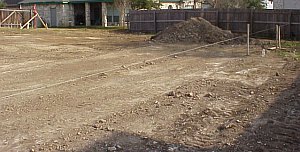 Marking the site.