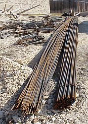 Rebar delivered - used for reinforcing concrete.